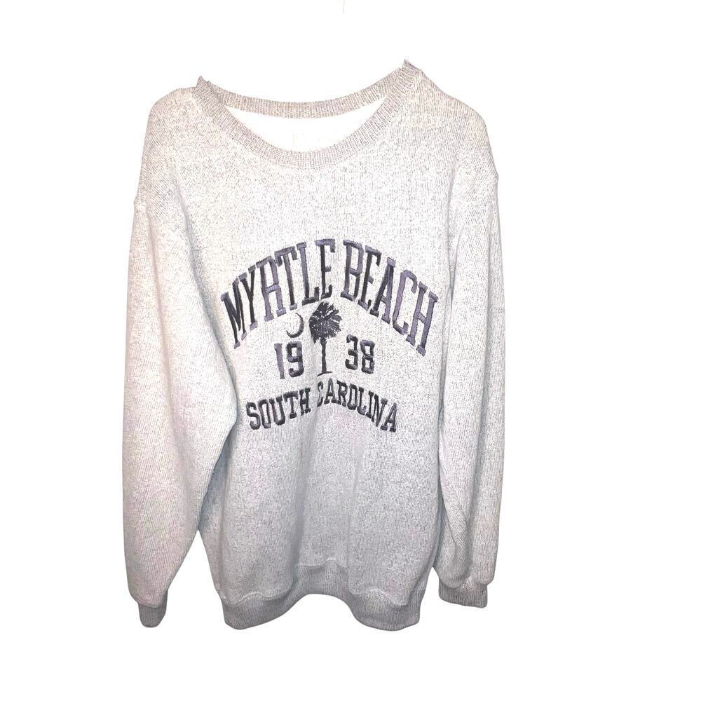 Salty Wave Collection Myrtle Beach‎ Unisex Size L Thermal Long Sleeve Sweatshirt